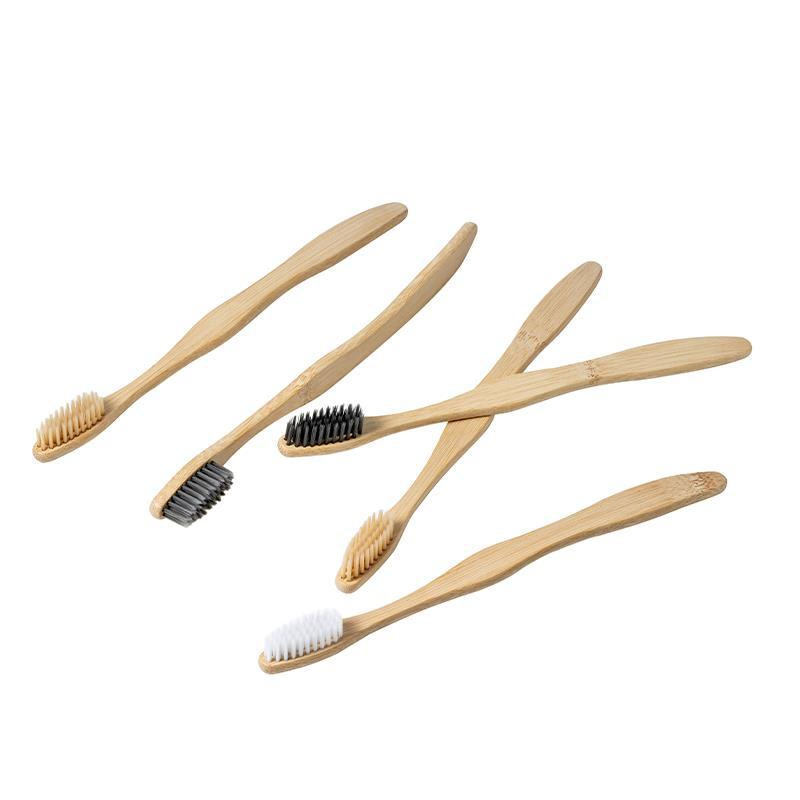100% Biodegradable Natural Soft Bristle Bamboo Toothbrush for Home Hotel Travel Use
