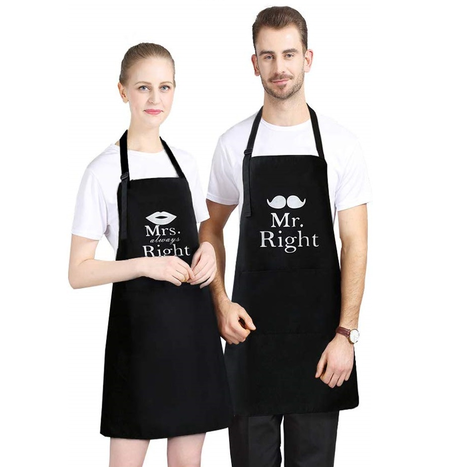 Custom Long Sleeves Waterproof Drawing Apron Wholesale Kitchen Apron