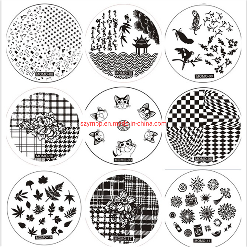 Factory Custom Exquisite DIY Decoration Metal Nail Art Stamping Plate