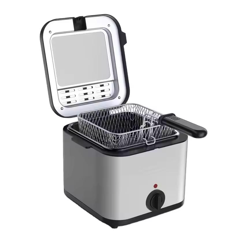 Household Electric Fryer Large Capacity Fried Chicken and French Fries Electric Oil Fryer Snack Stainless Steel Fryer