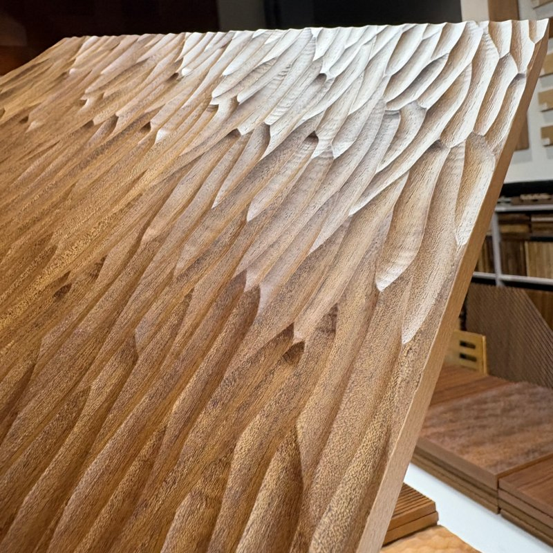 Natural Solid Wood Texture Lines Decorative Panel for Home Interior Decoration