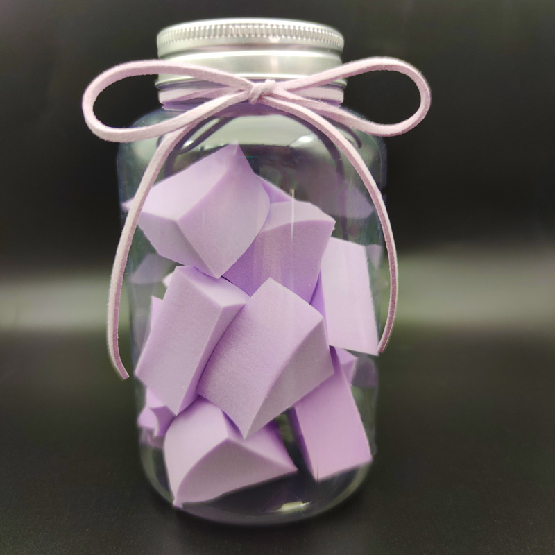 Factory Wholesale 12PCS Triangle Shape Microfiber Latex Free Mini Colorful Beauty Cosmetic Puff Makeup Sponge