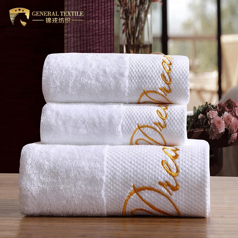 Cotton Hand Face Towel Set Washcloth White Hotel Bath Towel