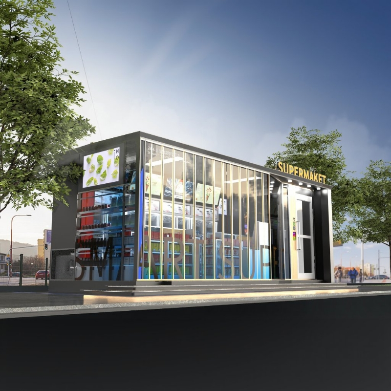 Smart Refrigerated Vending Machine Kiosk for 24/7 Snack and Drink Access