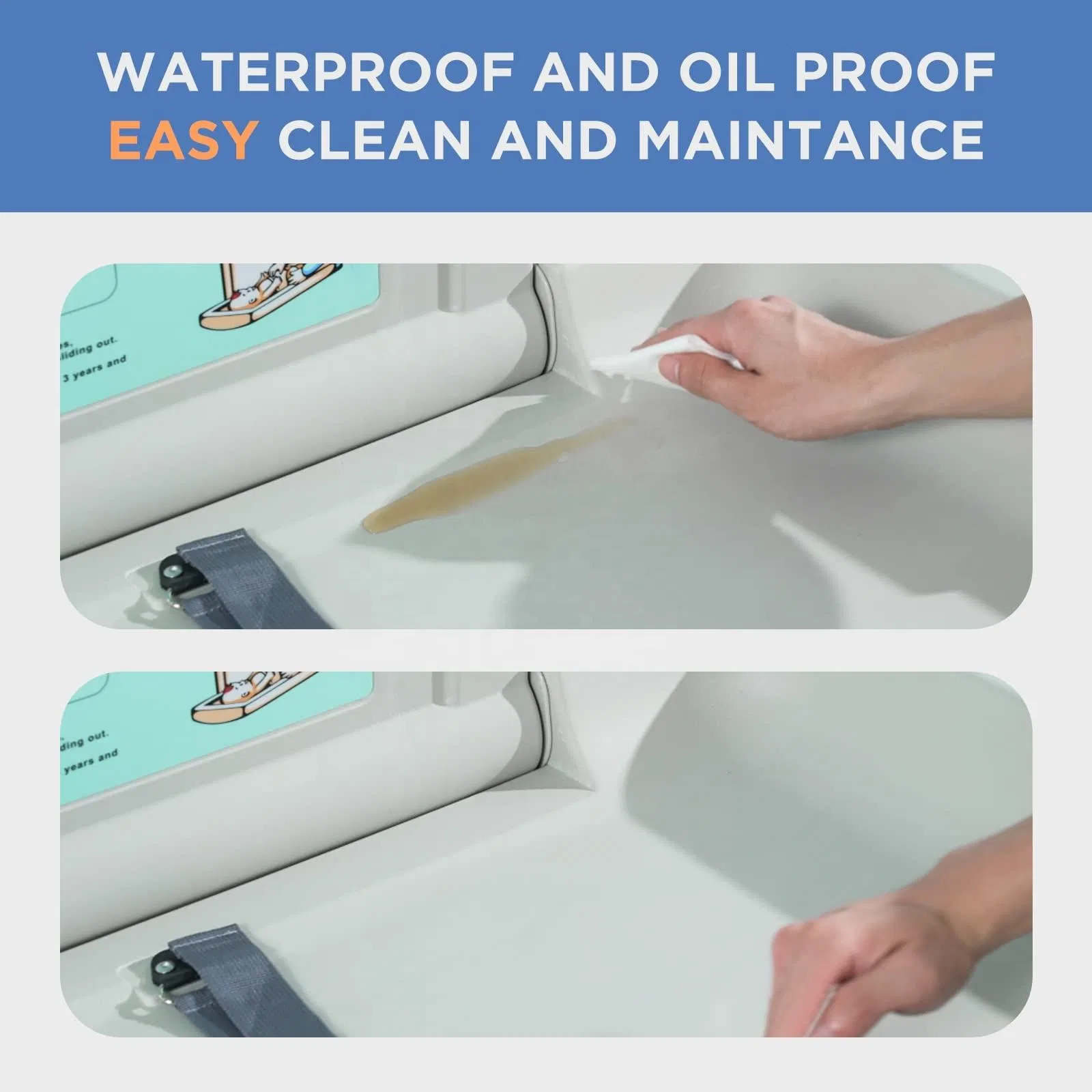 Commercial Horizontal Baby Diaper Changing Station Folding Baby Changing Table