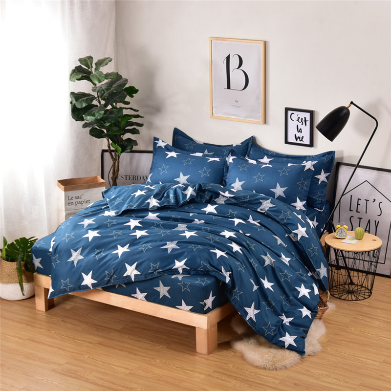 Manufacturer Simple Style Pure Washed Cotton Home Textile Kit Bed Sheet