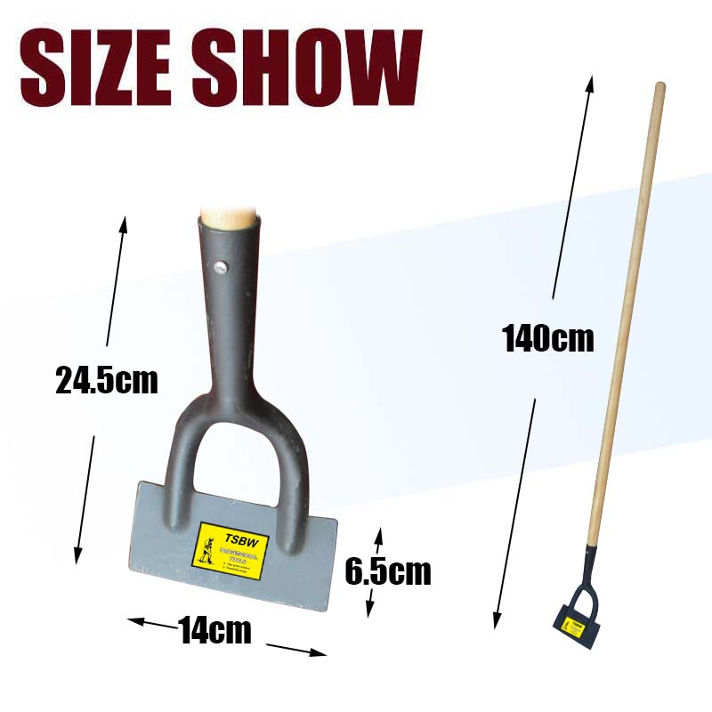 Long Wooden Handle Garden Farming Digging Handware Tool Steel Hoe