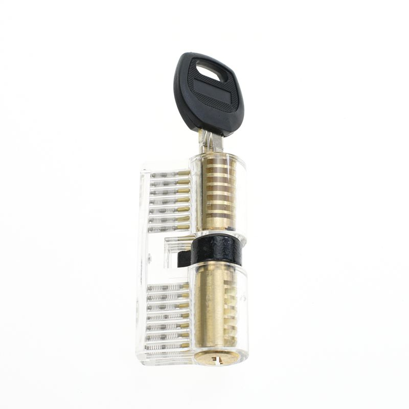 3PCS Practice Lock Clear Set Locksmith Training Transparent Padlocks (YH10021)