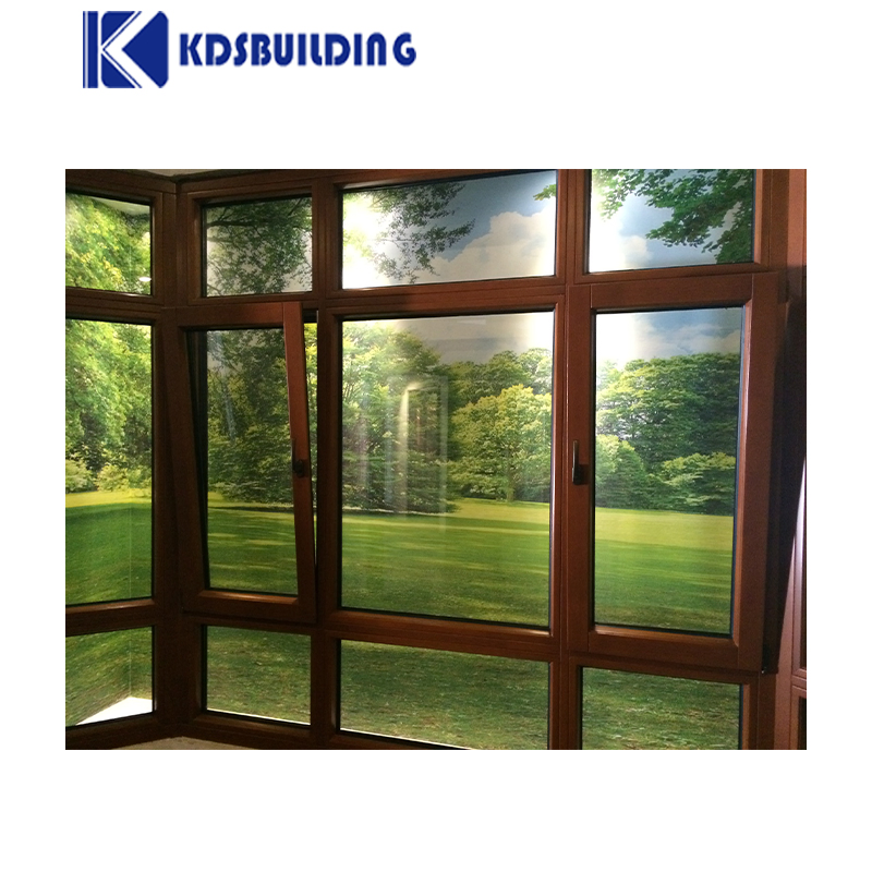 Kdsbuilding Latest Design Two Way Open Slim Tilt and Turn Wood Glass Windows Custom Wooden Windows Doors