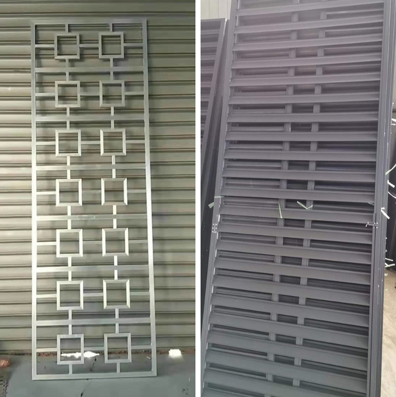 Fasec 600 - Aluminum Louvered Grille Casement Window Screen Electric Louvered Pergola
