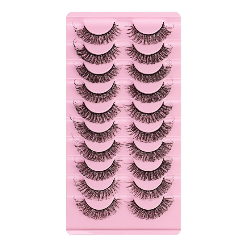 Dd Curl 10 Pairs of High Quality Simulation Thick Curly Russia False Eyelashes