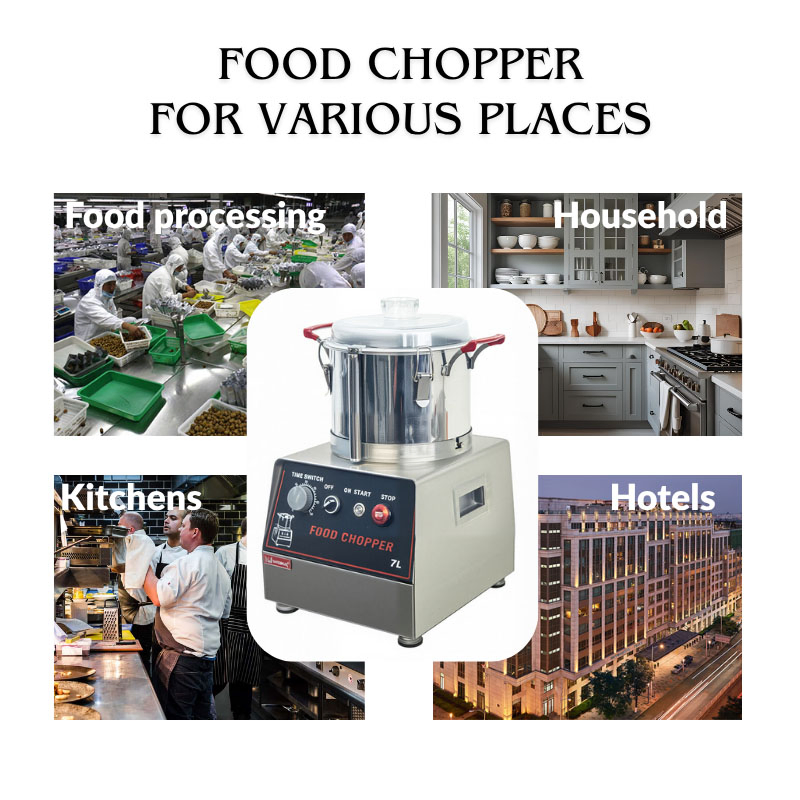 Hot Selling Stainless Steel High Speed Multi-Functional 7L Durable Food Chopper