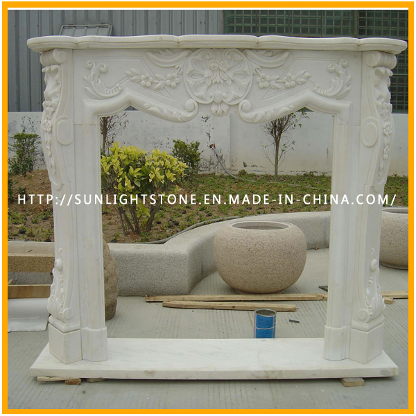Granite Fireplace/Fireplace Mantel/Stone Carving/Marble Fireplace