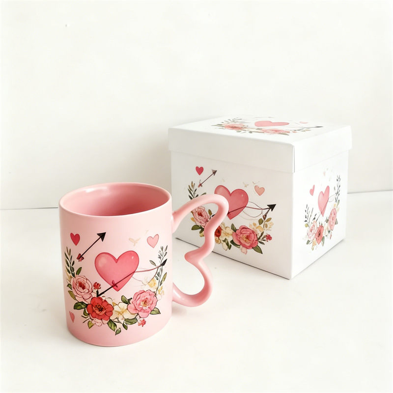 Manufacturer Wholesale Ceramic Sublimation Coffee Cup High Quality Porcelain Butterfly Mug Custom Logo Printing with Cardboard Gift Box