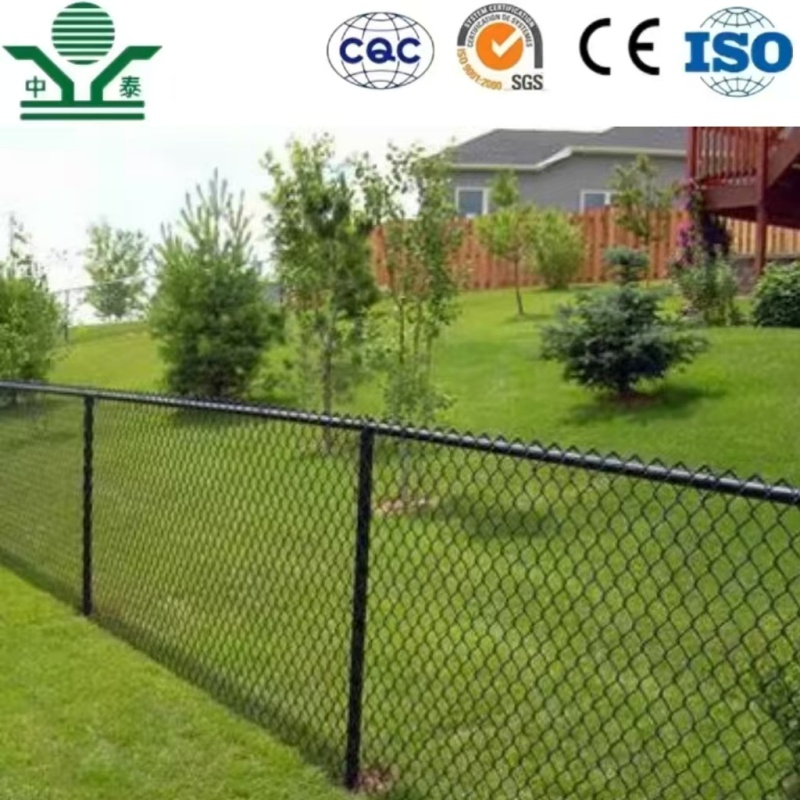 PVC Coated 6.0mm 100× 100mm 6.0m Chain Link Fence for Zoo Enclosures