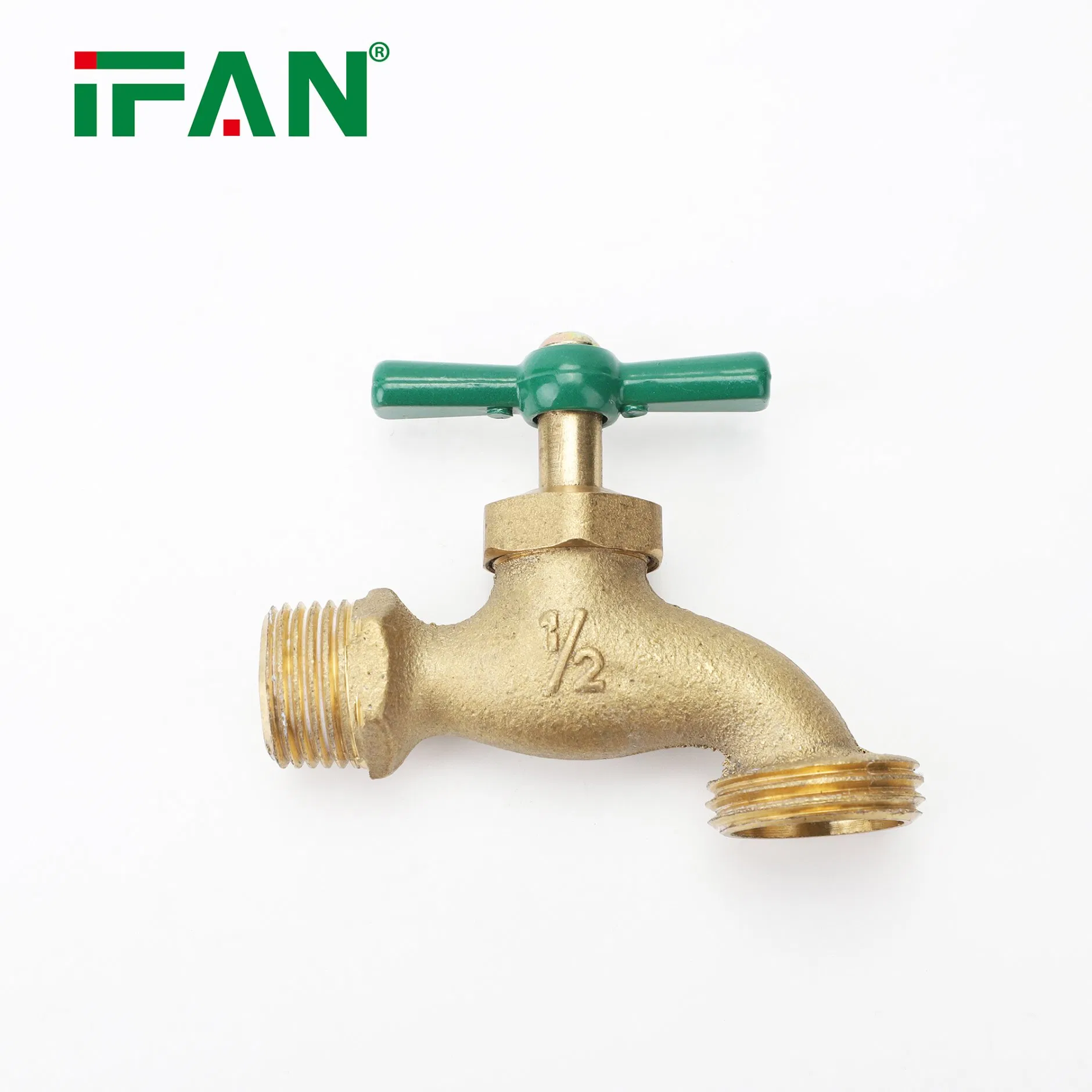 Латунный кран IFAN для воды 1/2" наружный
