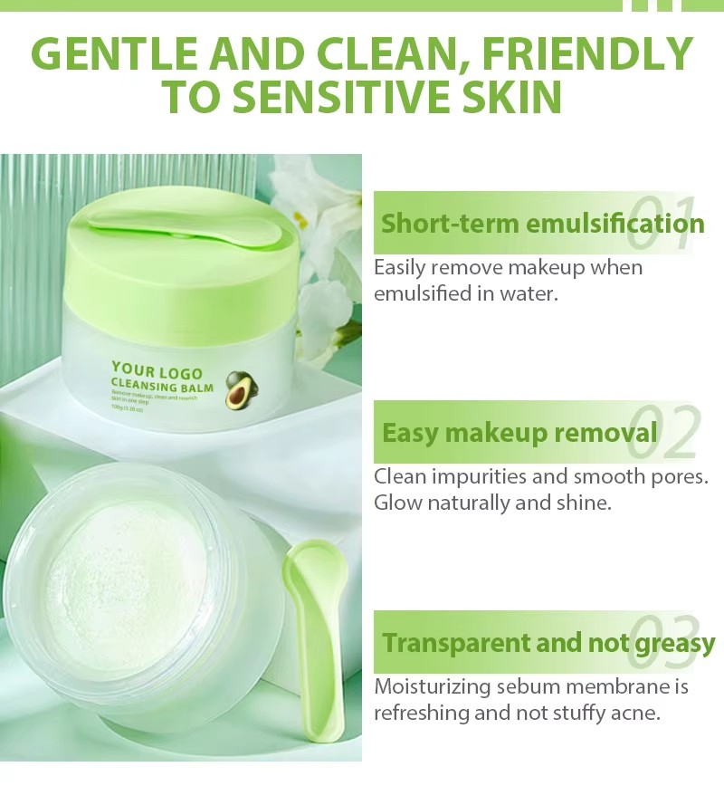 Private Label Organic Robinia Pseudoacacia Root Extract Deep Cleansing Melting Makeup Remover Balm