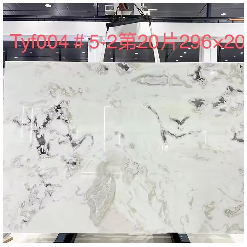 Luxury Exotic White Caribbean Island Quartzite Slabs for Countertops and Tables