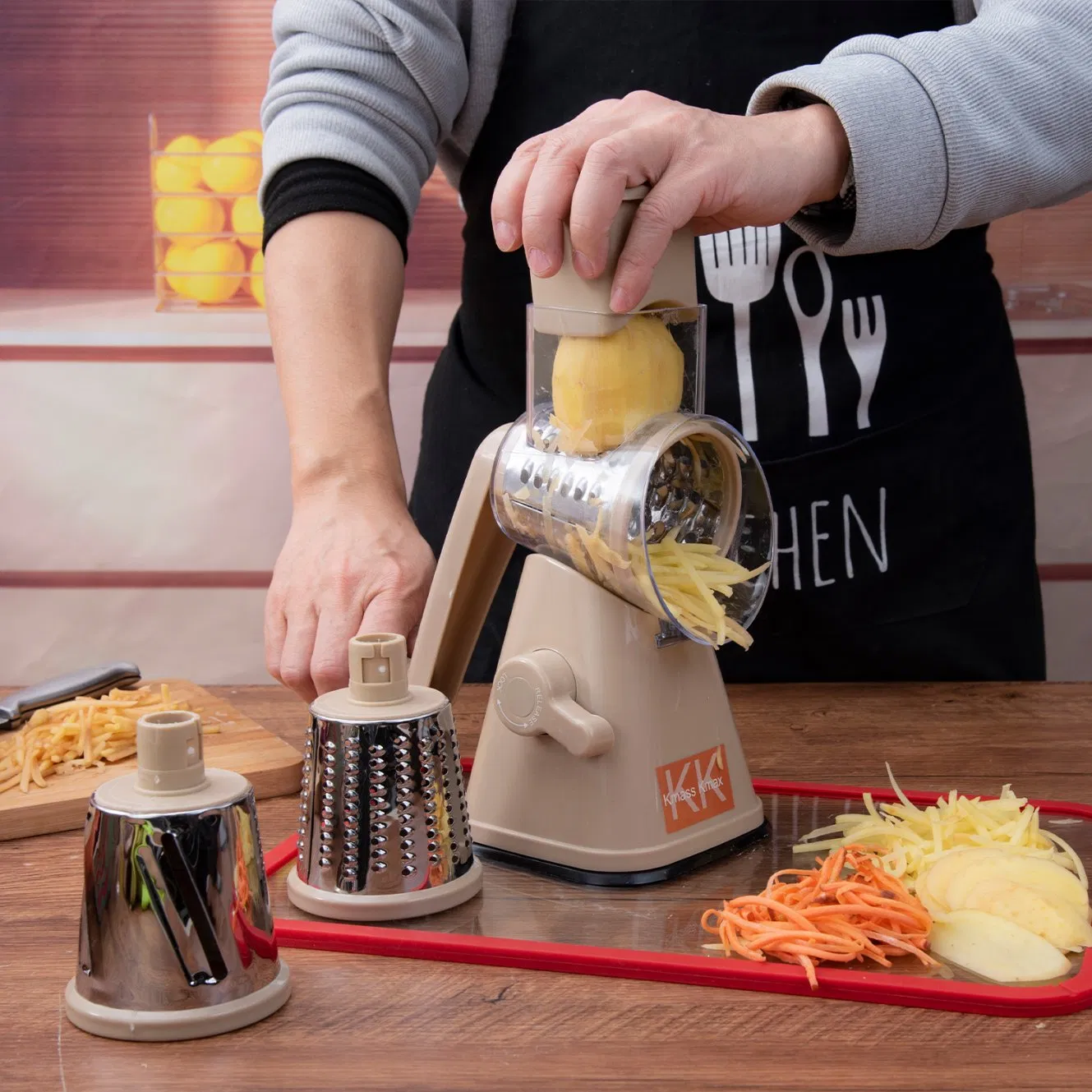 Ручная тёрка для сыра и овощей, нержавеющая сталь