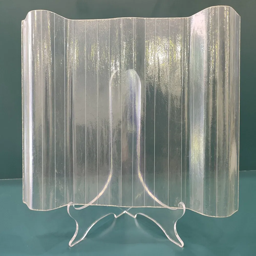 1mm Thickness Transparent Corrugated Fiberglass Sheet Clear FRP Sheet GRP Clear Sheet