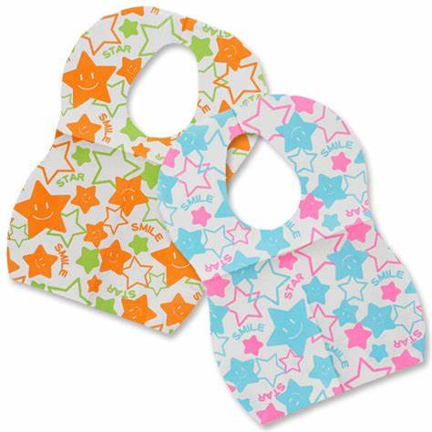 Private Labels Waterproof Nonwoven Baby Bibs for Infant Feeding Eating