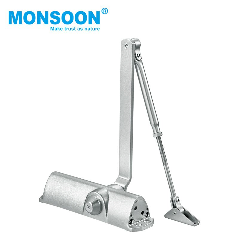 Heavy Duty Concealed Torsion Spring Sliding Adjustable Push Close Speed Door Closer Arm Automatic Aluminum Hydraulic Door Closer