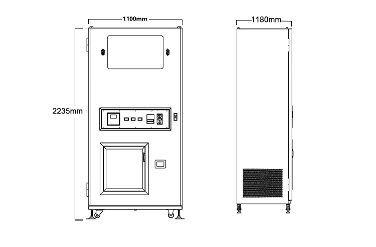 Automatic Coin Operated Convenience Bagged Cube Ice Vending Machine