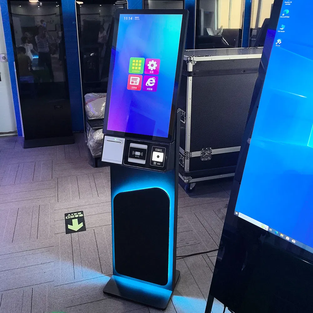 27 Inch OEM Manufacturing Android System Ai Application Self Service Kiosk