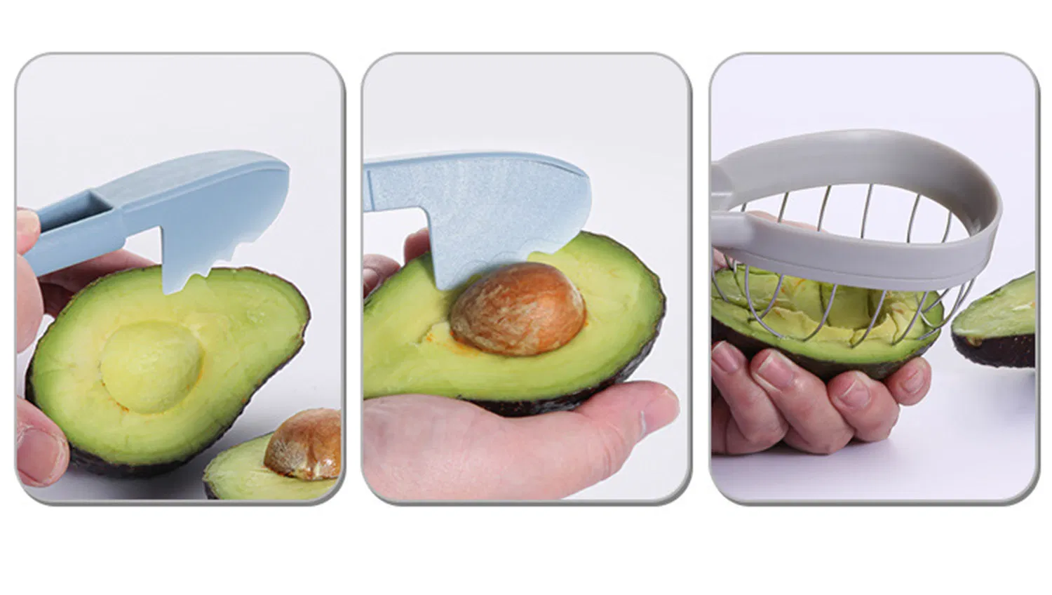 Набор для фруктов: извлекатель мякоти, слайсер, сплиттер