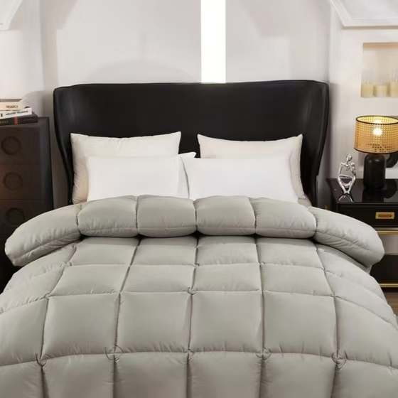 Multi-Color Thickened Warm Duvet Solid Color Light Luxury Feathered Quilt for Home