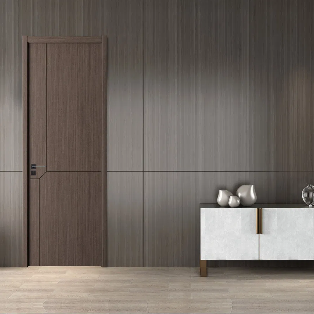Customized Oak-Core Soundproof Internal Wood Door for Apartment Entry