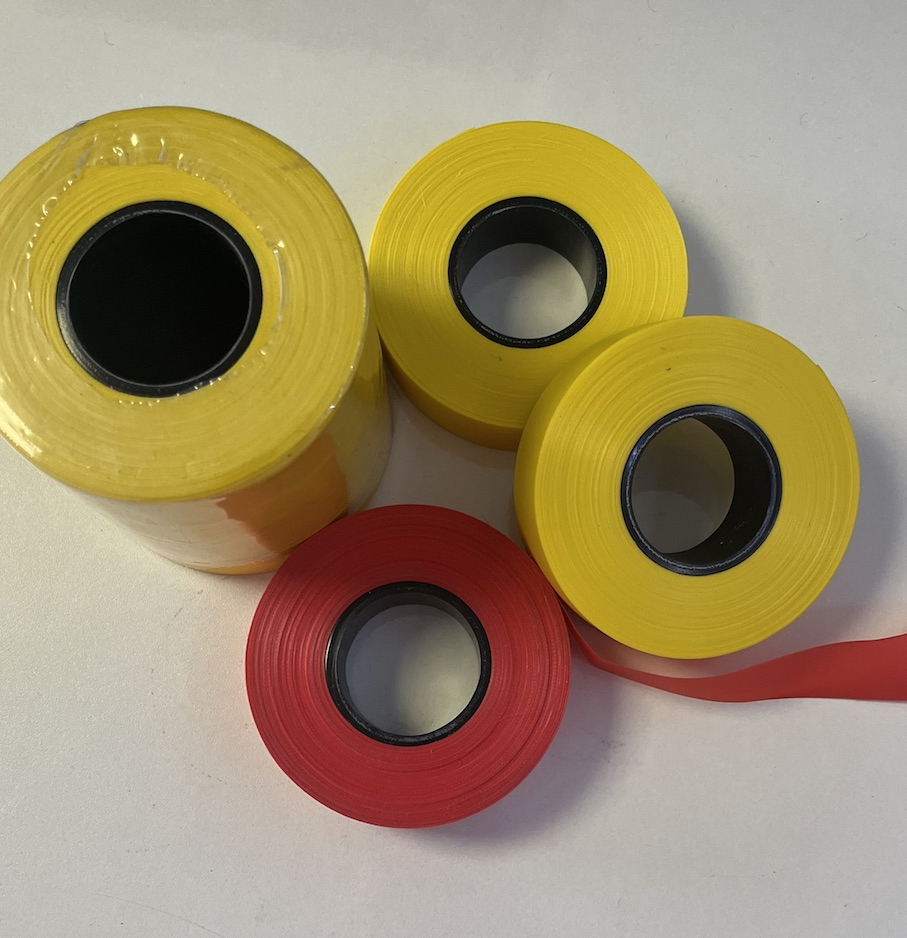 PVC Warning Tape with Red Color
