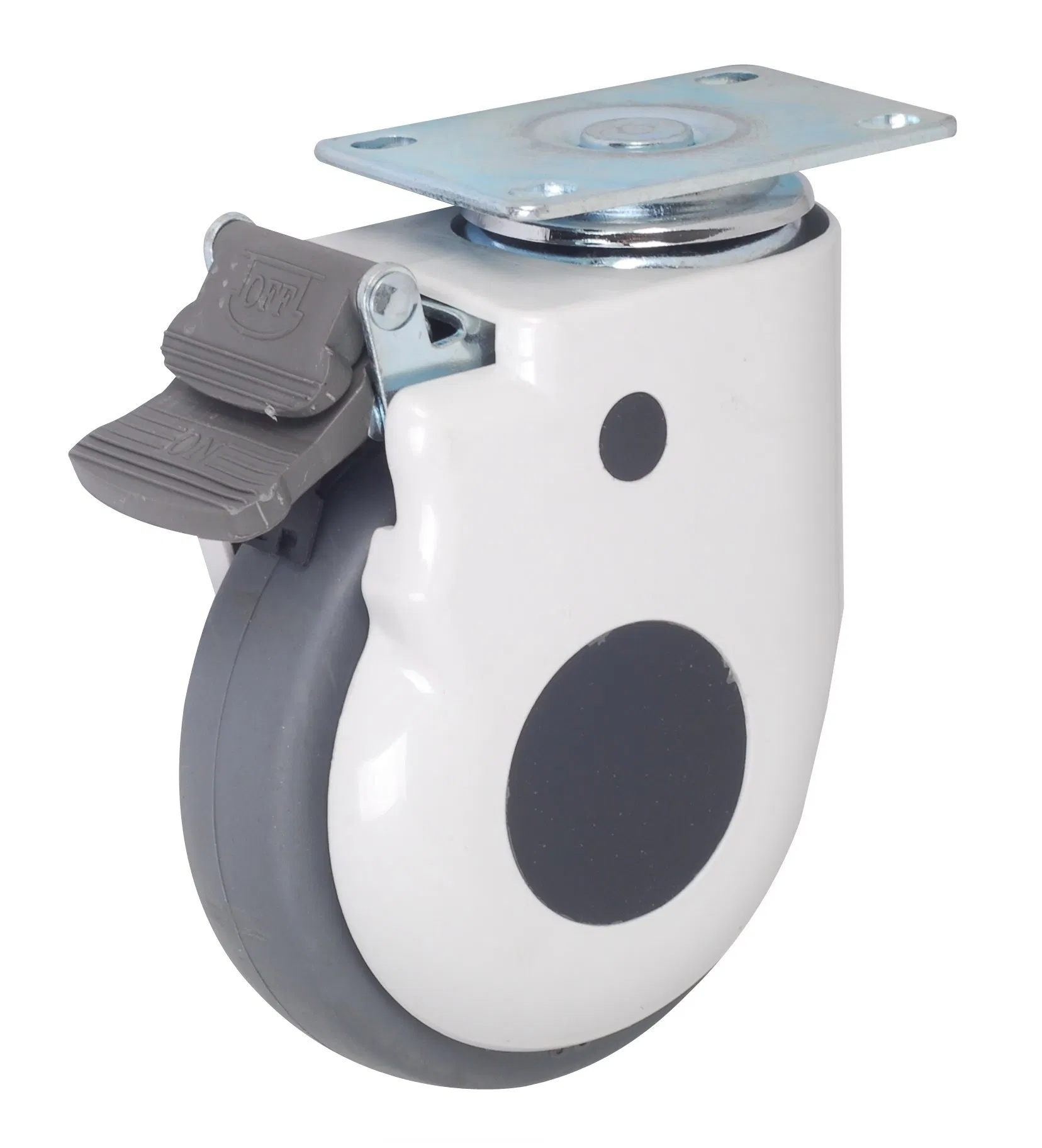 Swivel/with Brake TPR with/Without ABS Cover Hospital Caster ICU Bed Wheels