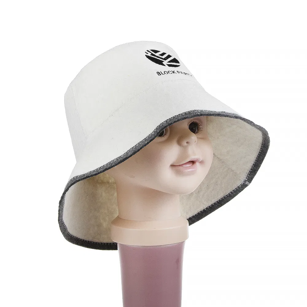 High-Quality Wool Sauna Hat Thermal Protection Cap for Sauna Lovers, Factory Direct