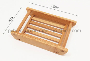 Bamboo Soap Dish and Bamboo Soap Box for Home or Hotel Toilet