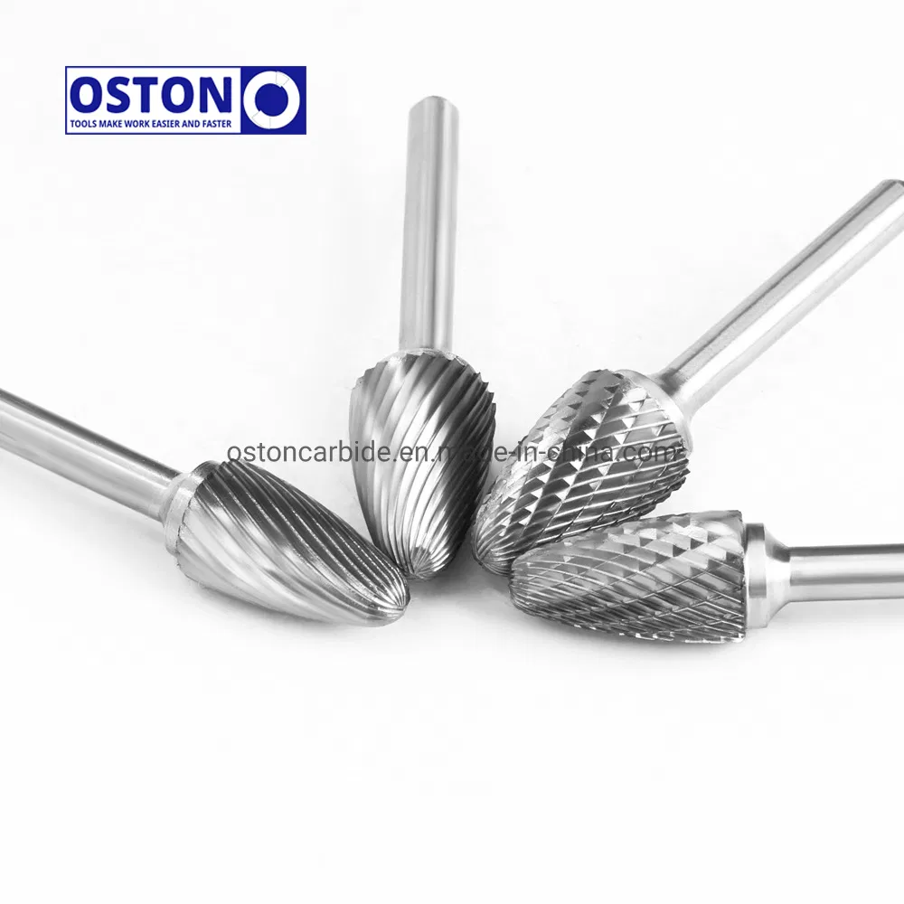 Фреза алюминиевая карбидная F-типа, форма «округлое дерево»