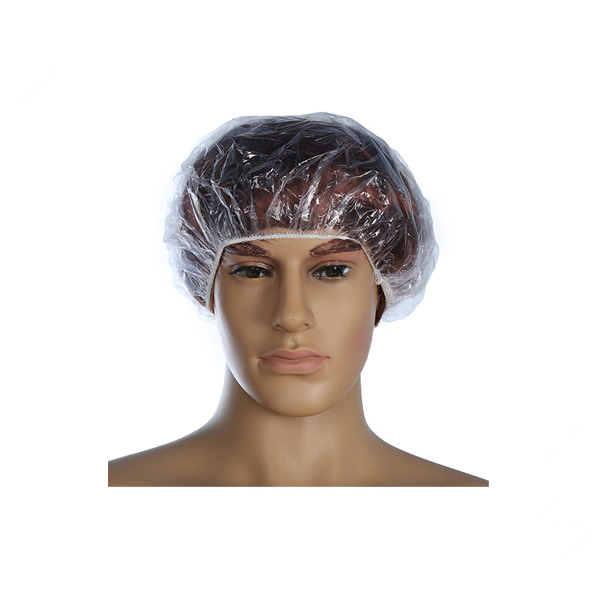 Disposable Plastic PE Shower Cap, Bathing Cap