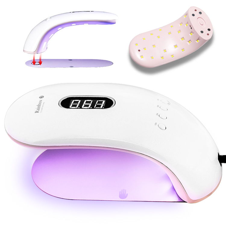 36W UV LED Nail Lamp Sensor LCD Display Curing Nail Gel Polish Manicure Tool 24LEDs Smart Nail Dryer