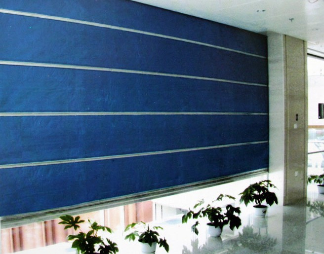Remote Control Fire Rated Roller Shutter Doors Fabric Fireproof Door