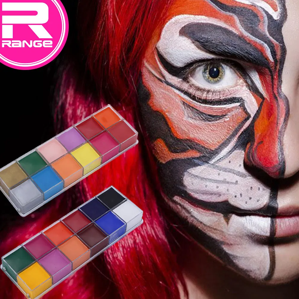 3 in 1 Multifunction Palette for Lipstick, Blush, Eyeshadow 12 Color Face and Body Paint Palette