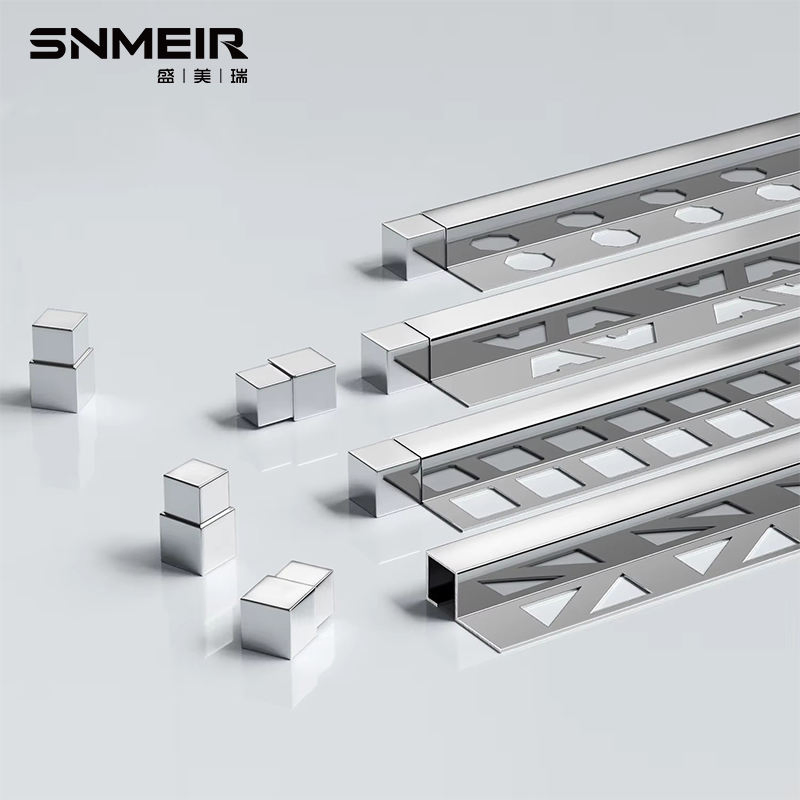 Professional Supply Stainless Steel Profile Strips Gold Steel Square Flat Strip Metal Ceiling U Trim Curved