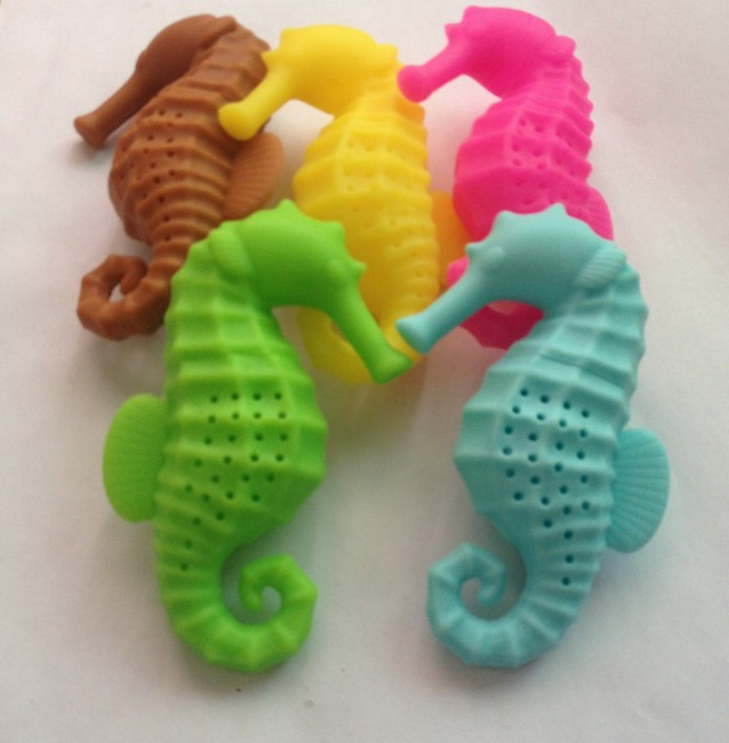 Wholesale Customized Cute Silicone Hippocampus Strainer