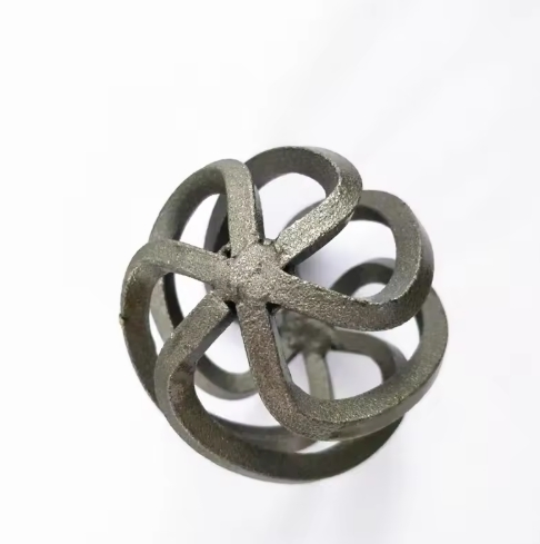 French Wrought Iron Twisted Door Elegant Courtyard Distressed Wall Basket