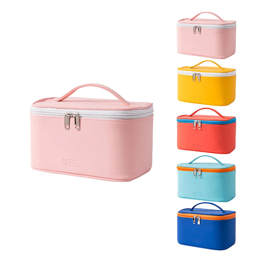Waterproof Makeup Bag Travel Cosmetic Bags Small for Women Girls Zipper Pouch Makeup Organizer with Custom Logo