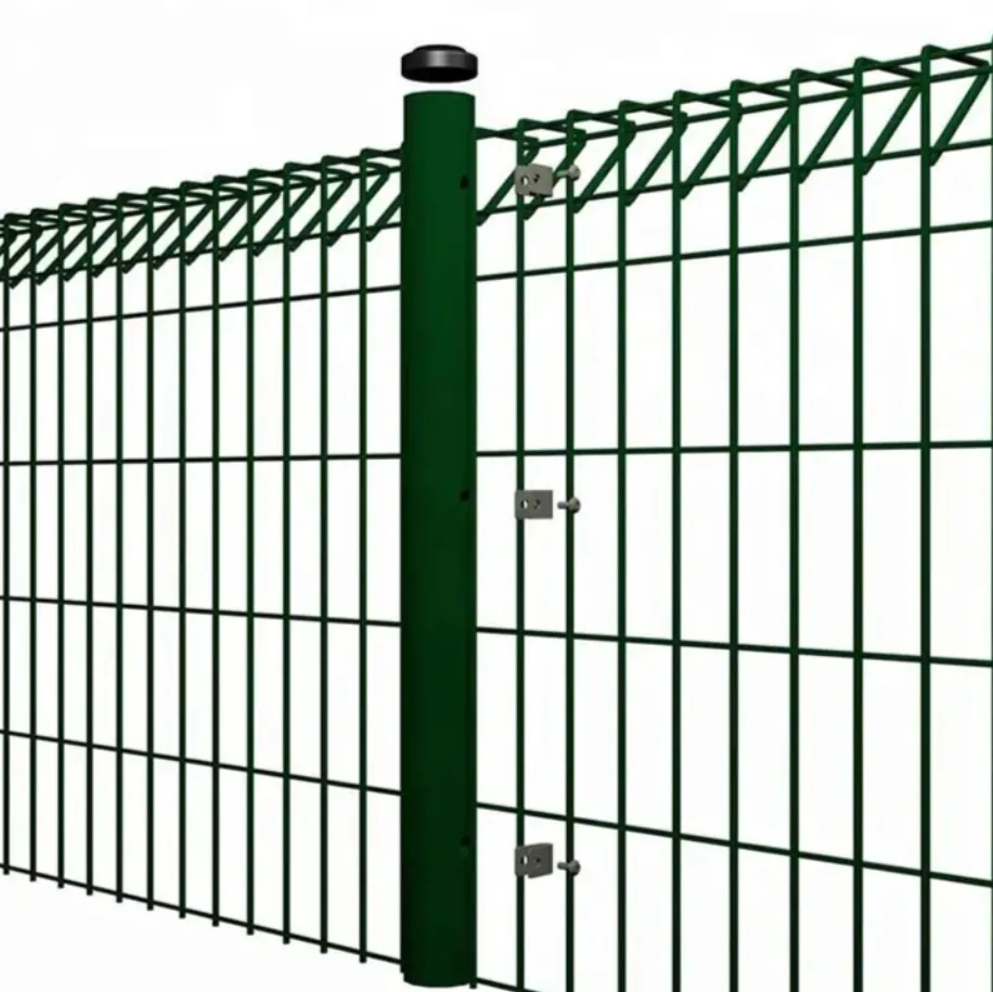 Roll Top Triangle Bending Galvanized Welded Fence BRC Fence Wire Mesh Steel Security Fence