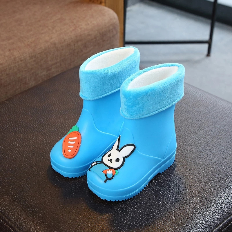 2021 Candy Color Antiskid Water Shoes Baby Rubber Rain Boots