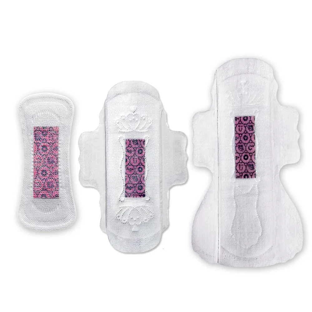 China Factory Disposable Winged Anion Lady Sanitary Napkins Pads