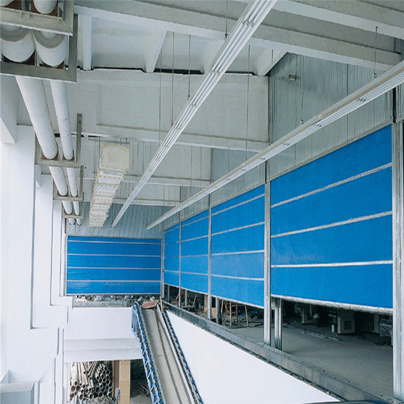 Blue Color Fire Rated Security Auto Roller Shutter Door