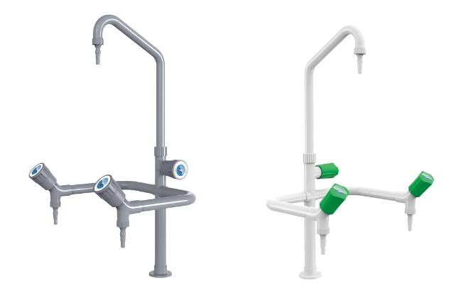 Лабораторный кран тройной, устойчивый к УФ и химии