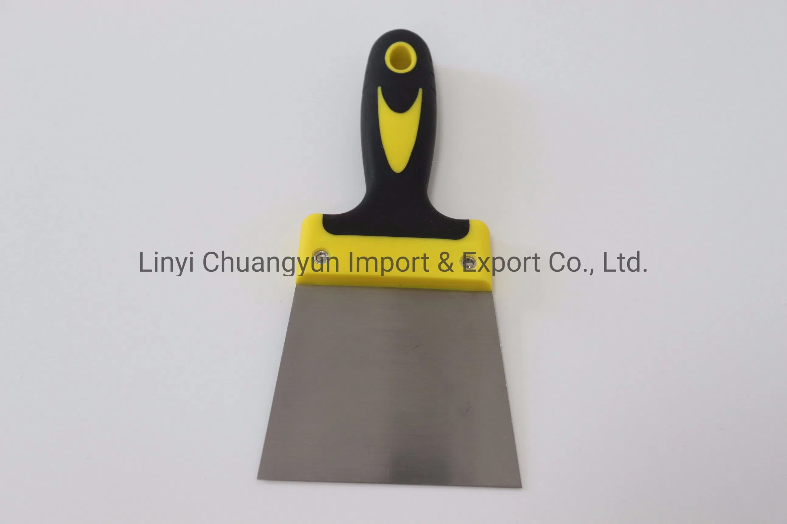 Wall Painting Scraper Putty Knife with Rubber Handle Stainless Blade